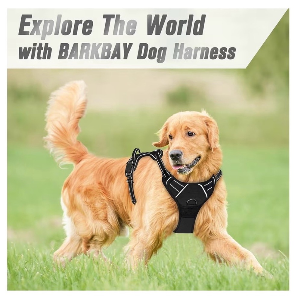 Barkbay adjustable Dog Harness XL no pull - Picture 2 of 13